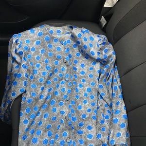 LONG SLVD POLKADOT BUTTONUP SHIRT.DOESNTGETBETTER!